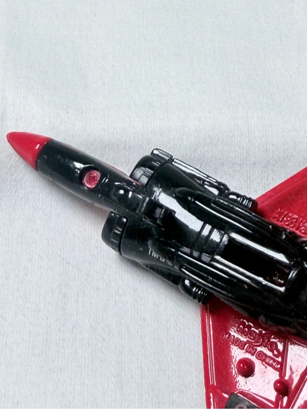 Marvel Spider-Man Diecast Toy Jet Airplane Red/Black Vintage 2004